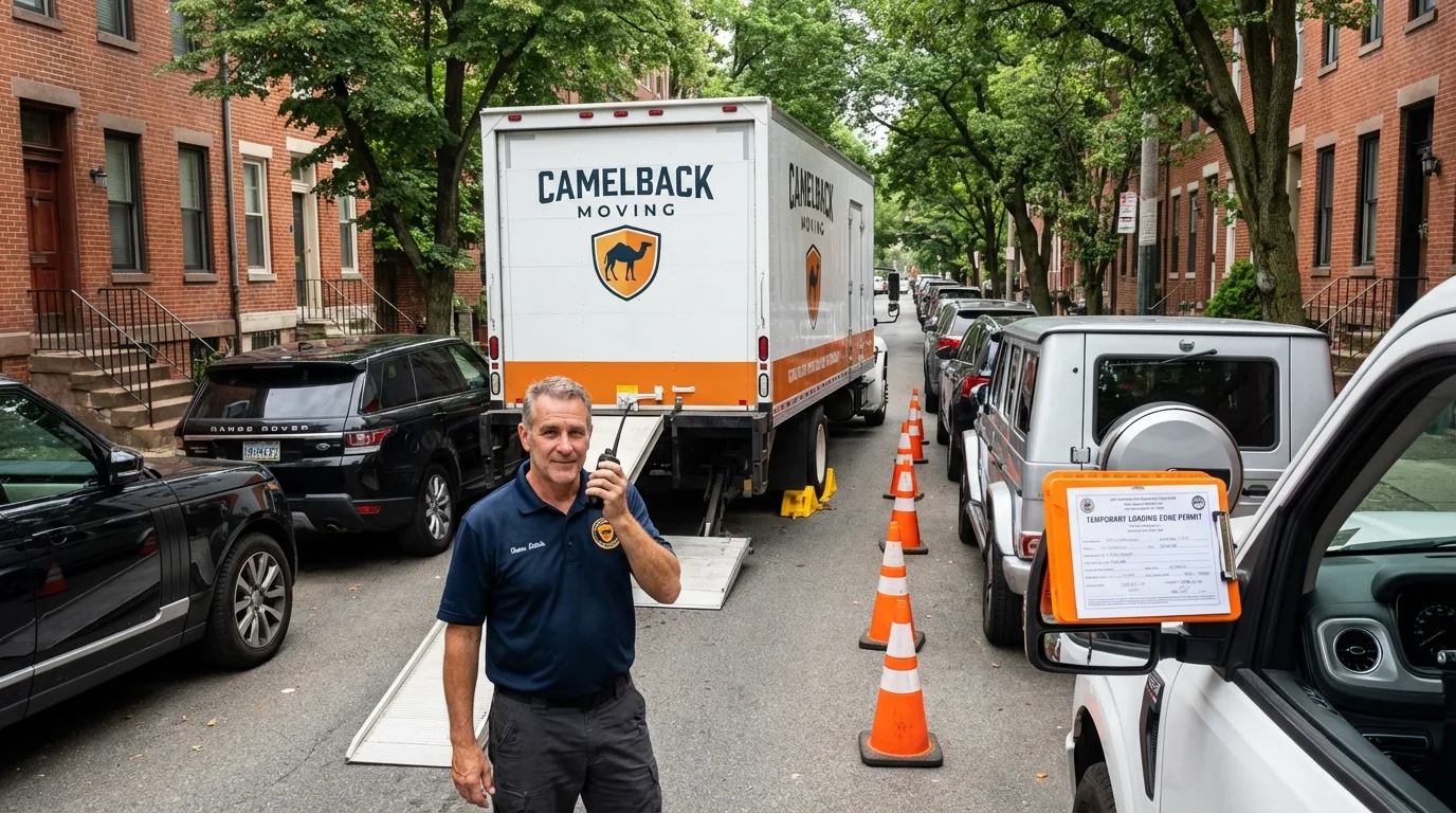 City street loading permit setup in Highland Park, IL